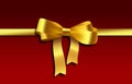 Yellow gift, ribbon, bow