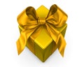 yellow gift with yellow ribbon