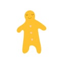 Yellow gingerbread illustration for design