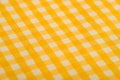 Yellow Gingham Background Royalty Free Stock Photo