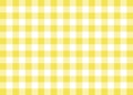 Yellow Gingham Pattern Background