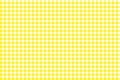 Yellow Gingham pattern. Texture from rhombus/squares for - plaid, tablecloths, clothes, shirts, dresses, paper, bedding, blankets Royalty Free Stock Photo