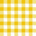 Yellow Gingham seamless pattern