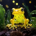 Yellow glass frog