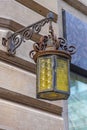 Yellow Glass Lantern Royalty Free Stock Photo