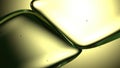 Yellow Glass Mysterious Fresh Refraction and Reflection Beautiful Elegant Modern 3D Rendering Abstract Background