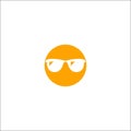 Yellow Glasses Logo Design Funny