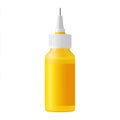 Yellow Glue Bottle Isolated on White Royalty Free Stock Photo