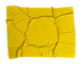 Yellow Glued Paper Texture with Creases Surface Grunge Effect