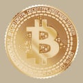 Yellow Gold Bitcoin