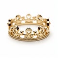 Yellow Gold Crown Ring - 8k 3d Style - Kimoicore Inspired