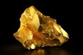 Yellow gold crystal form gemstone surface. Generative AI Royalty Free Stock Photo