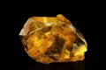 Yellow gold crystal form gemstone surface. Generative AI Royalty Free Stock Photo