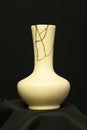 Yellow Gold Kintsugi Vase Royalty Free Stock Photo