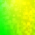 Yellow golden green shades glowing rounded tiles background