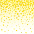Yellow golden stars background