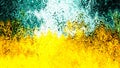 Yellow Goldy Background Shapes Textured Blurred Abstracts