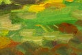 Yellow-green abstract background painting. Mixing colors summer texture Royalty Free Stock Photo