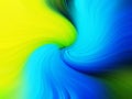 Yellow green and blue twirl abstract background Royalty Free Stock Photo