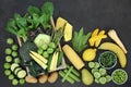 Yellow and Green High Fibre Fruit and Vegetables