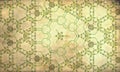 Yellow green kaleidoscope patterned background for wallpapers Royalty Free Stock Photo