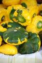 Yellow and Green Patty-Pan Squash Royalty Free Stock Photo