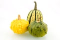 Yellow and green squashes Royalty Free Stock Photo