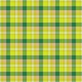 Yellow and green table-cloth seamless texture Royalty Free Stock Photo