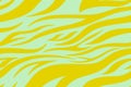 Yellow green Zebra print. Stripes, animal skin, tiger stripes, abstract pattern, line background. Black and white vector
