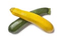 Yellow and green zucchini Royalty Free Stock Photo