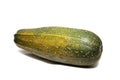 Yellow green zucchini isolated on white background Royalty Free Stock Photo