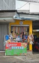 the yellow grocery store sells some food and drinks Depok Indonesia February 11 2023