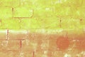 Yellow grunge colored bricks