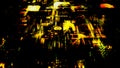 Yellow grunge shining cyberpunk technological digital bg - abstract 3D rendering