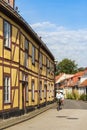Yellow half-timbered residential house Ystad Sweden