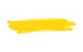 Yellow hand made sketch of pencil highlight Royalty Free Stock Photo