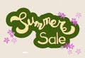Yellow hand sketched Summer sale