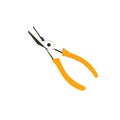 Yellow Handle Pliers Tool Vector Illustration for DIY and Craft Projects Royalty Free Stock Photo