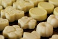 Yellow handmade natural soaps Royalty Free Stock Photo