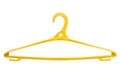 Yellow hangers for clothes