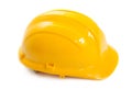 Yellow hard construction hat