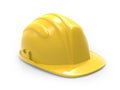 Yellow hard hat 3d illustration