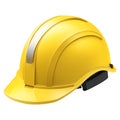 Yellow hard hat, safety helmet, generative AI