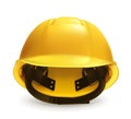 Yellow Hard hat vector icon