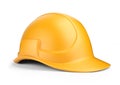 Yellow hardhat 3D. Construction tool.