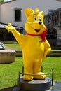Yellow Haribo bear statue