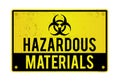 Hazardous Materials Warning Sign Illustration