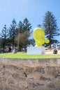 Yellow Head Sculpture: Sculptures by the Sea