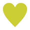 Yellow Heart White Background Illustration.Yellow Clipart Heart vector.