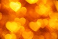 Yellow hearts shape background Royalty Free Stock Photo